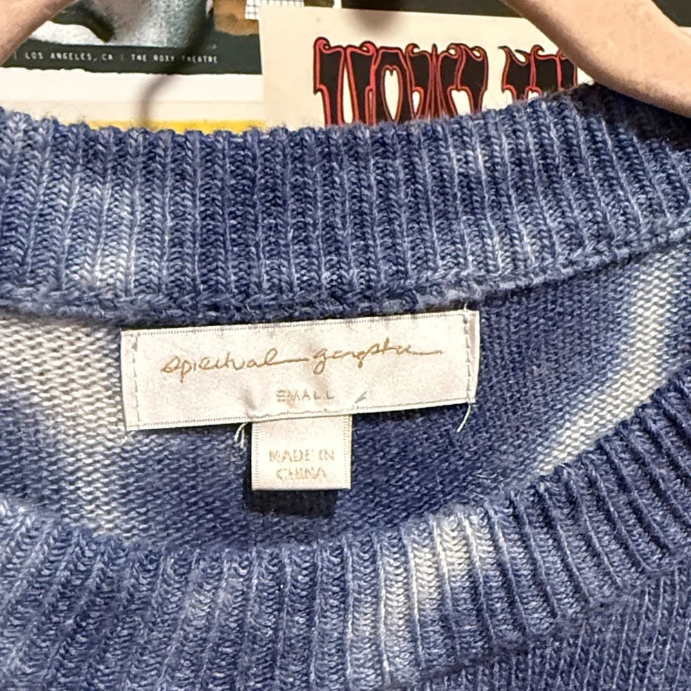 Spiritual Gangster Blue Tie-Dye Sweater - Picture 2 of 4